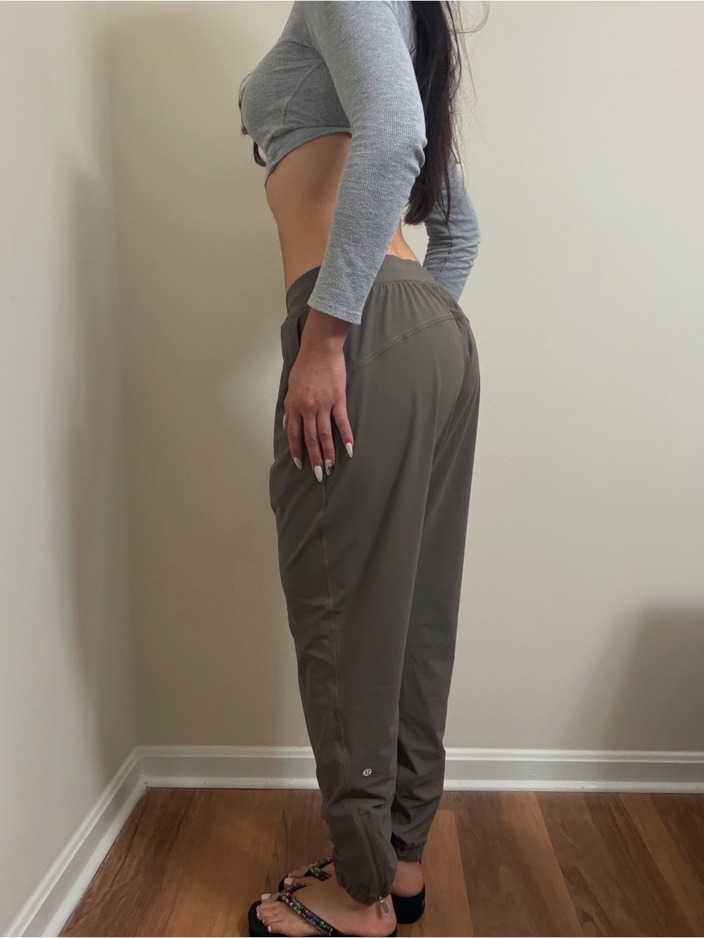 lululemon athletica Olive Green Track Joggers - Picture 2 of 5